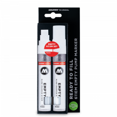 Molotow 611 Empty Marker 2er Set mit Refill Extensions